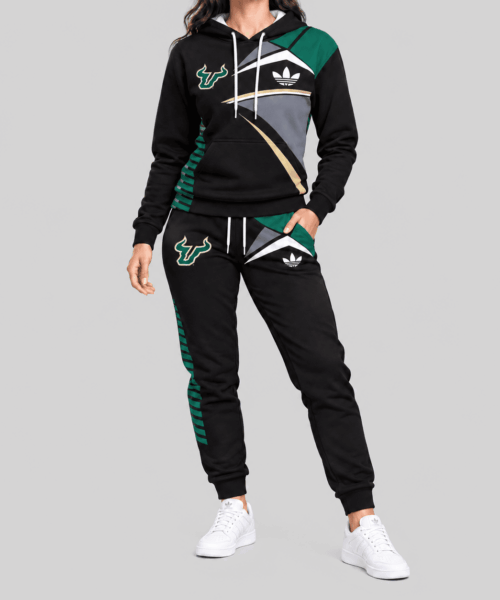 South Florida Bulls NCAA Geometric Panel Tracksuit Set
