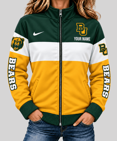 Baylor Bears NCAA Color Block Mascot Sleeve Jacket