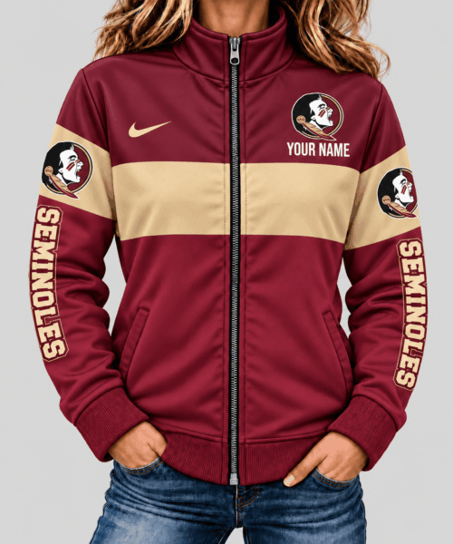 Florida State Seminoles NCAA Color Block Mascot Sleeve Jacket