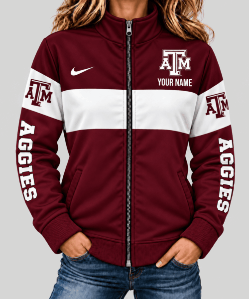 Texas A&M Aggies NCAA Color Block Mascot Sleeve Jacket