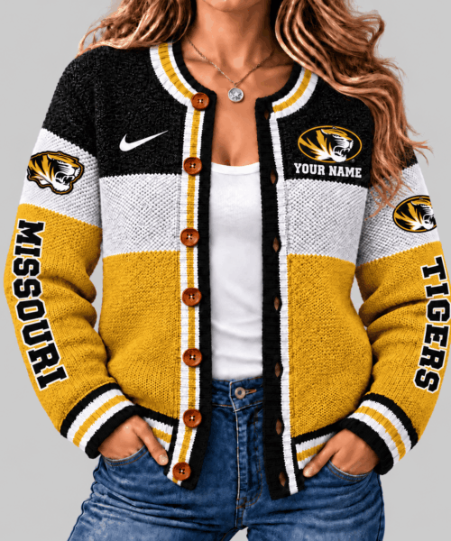 Missouri Tigers NCAA Fleece Color Block Cardigan