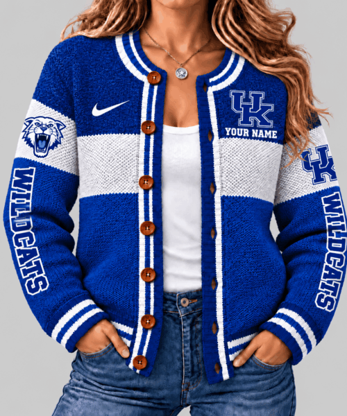 Kentucky Wildcats NCAA Fleece Color Block Cardigan