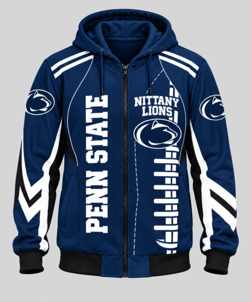 Penn State Nittany Lions NCAA Football Lace Zip Hoodie