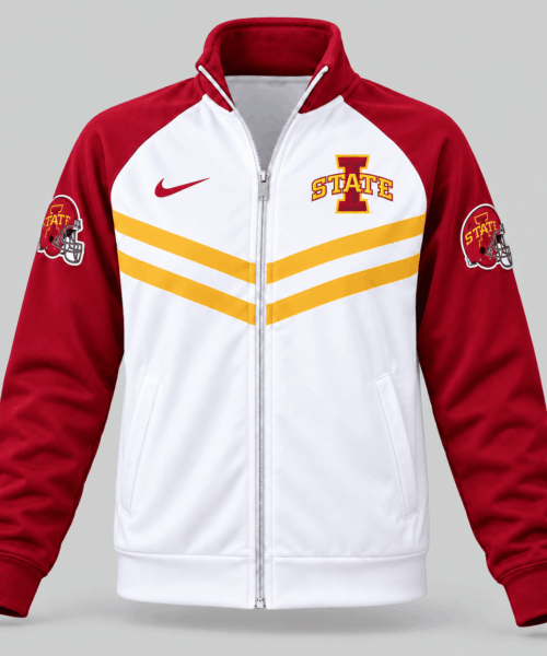 Iowa State Cyclones NCAA Chevron Stripe Track Jacket