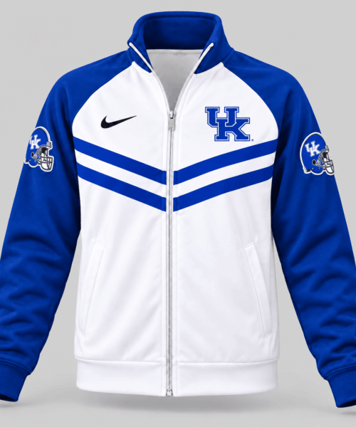 Kentucky Wildcats NCAA Chevron Stripe Track Jacket