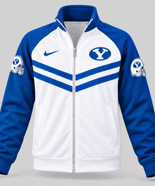 BYU Cougars NCAA Chevron Stripe Track Jacket