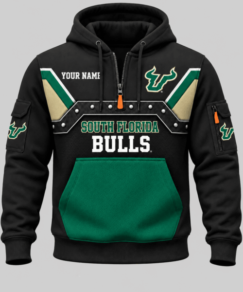 South Florida Bulls NCAA Utility Panel Half Zip Hoodie