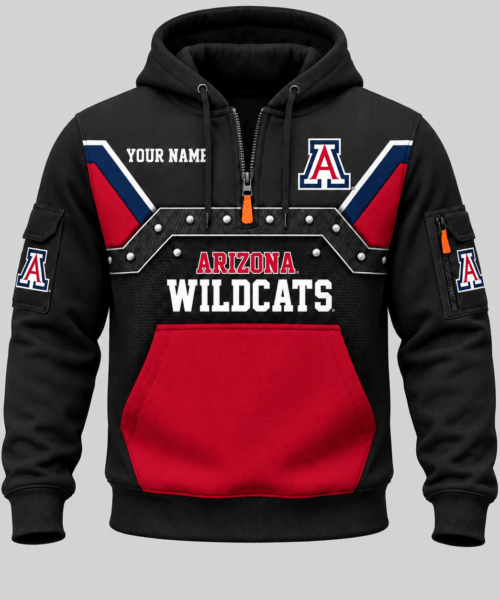 Arizona Wildcats NCAA Utility Panel Half Zip Hoodie