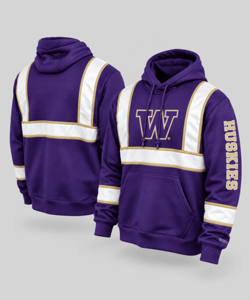 Washington Huskies NCAA Reflective Stripe Hoodie