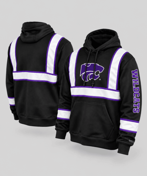 Kansas State Wildcats NCAA Reflective Stripe Hoodie