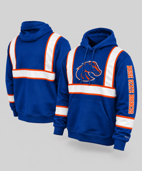 Boise State Broncos NCAA Reflective Stripe Hoodie