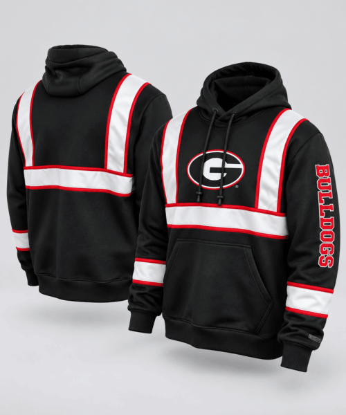 Georgia Bulldogs NCAA Reflective Stripe Hoodie