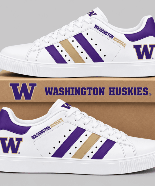 Washington Huskies NCAA Stripe Low Top Sneakers