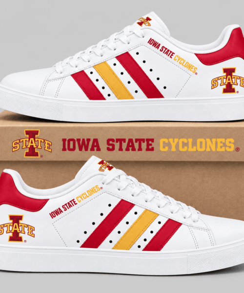Iowa State Cyclones NCAA Stripe Low Top Sneakers