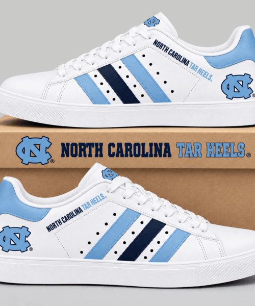 North Carolina Tar Heels NCAA Stripe Low Top Sneakers