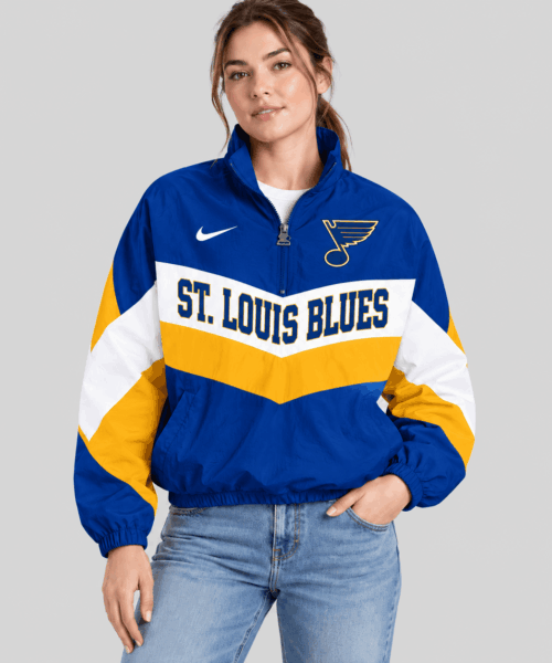 St. Louis Blues NHL Chevron Wordmark Zip Jacket