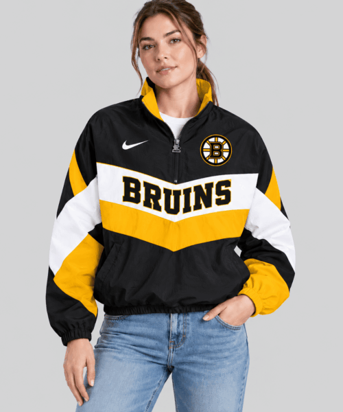 Boston Bruins NHL Chevron Wordmark Zip Jacket