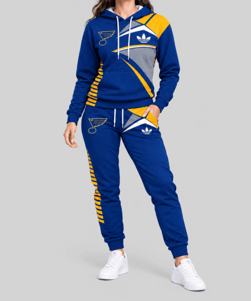 St. Louis Blues NHL Geometric Panel Tracksuit Set