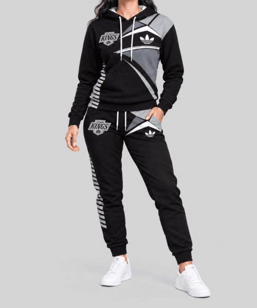 Los Angeles Kings NHL Geometric Panel Tracksuit Set