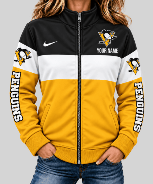 Pittsburgh Penguins NHL Color Block Mascot Sleeve Jacket