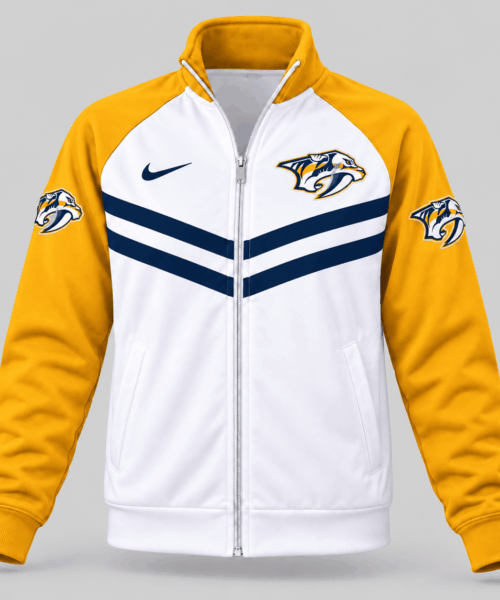 Nashville Predators NHL Chevron Stripe Track Jacket