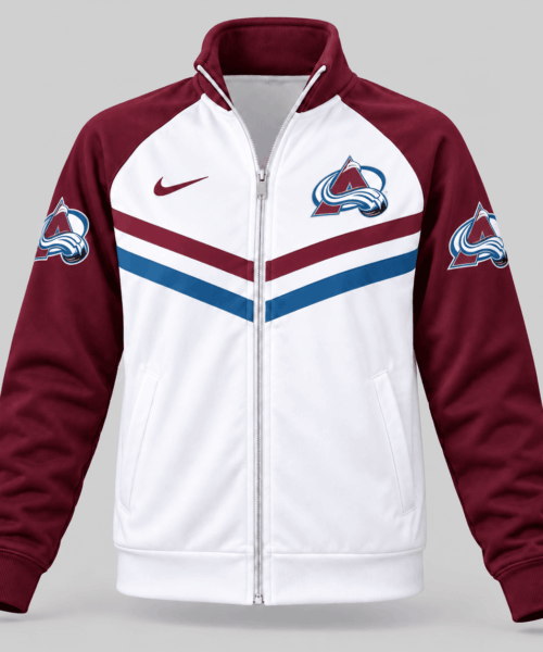 Colorado Avalanche NHL Chevron Stripe Track Jacket