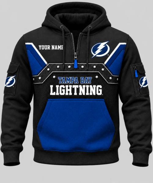 Tampa Bay Lightning NHL Utility Panel Half Zip Hoodie