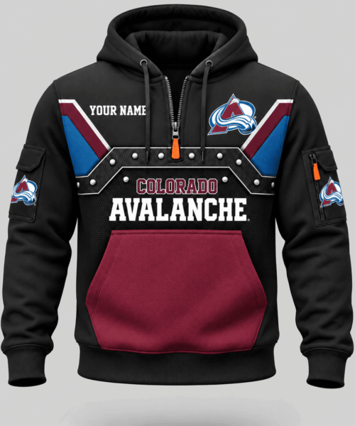 Colorado Avalanche NHL Utility Panel Half Zip Hoodie