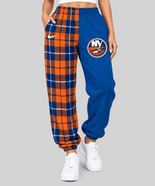 New York Islanders NHL Plaid Split Jogger Pants