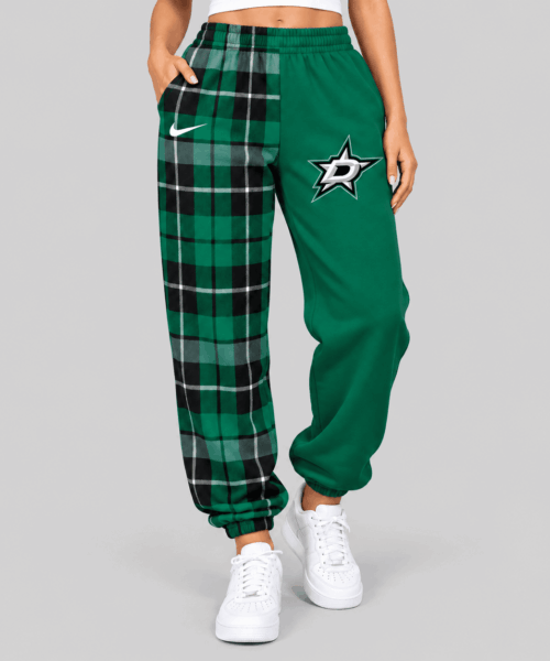 Dallas Stars NHL Plaid Split Jogger Pants