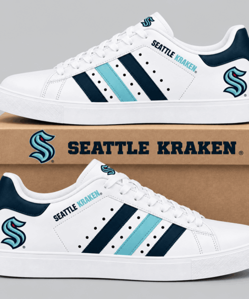 Seattle Kraken NHL Stripe Low Top Sneakers