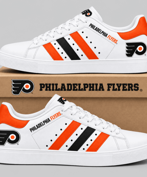Philadelphia Flyers NHL Stripe Low Top Sneakers