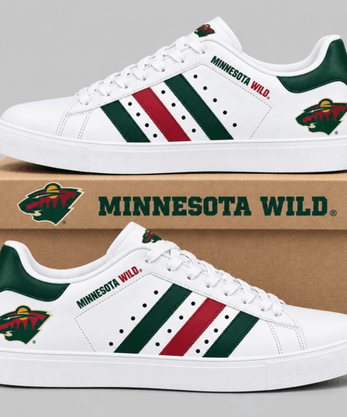 Minnesota Wild NHL Stripe Low Top Sneakers
