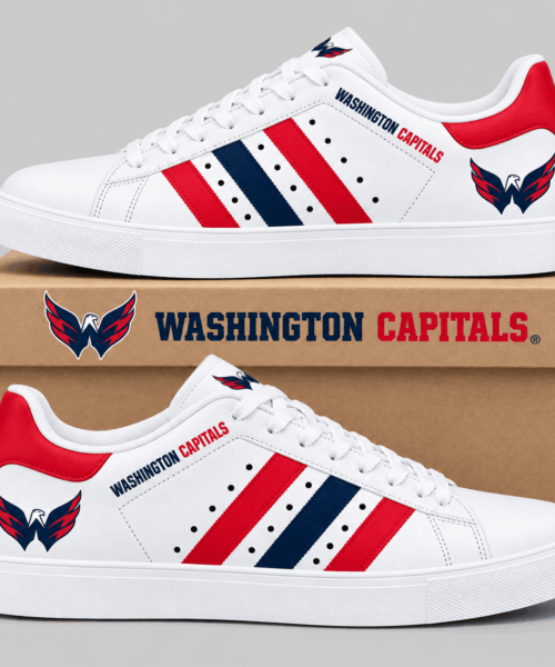 Washington Capitals NHL Stripe Low Top Sneakers