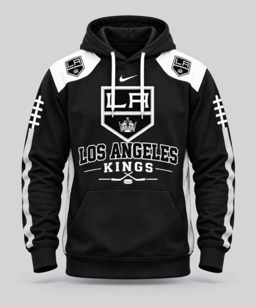 Los Angeles Kings NHL Football Laces Sleeve Hoodie