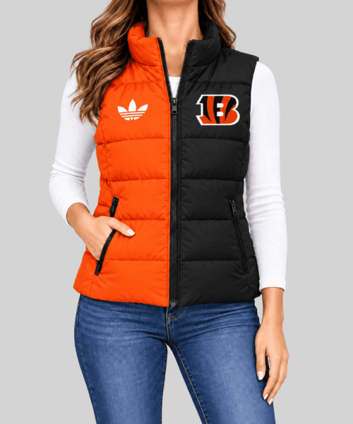 Cincinnati Bengals NFL Split Color Puffer Vest