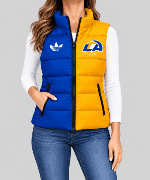 Los Angeles Rams NFL Split Color Puffer Vest