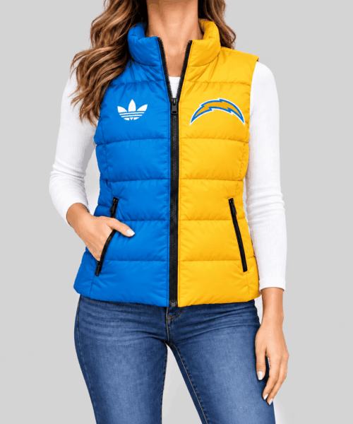 Los Angeles Chargers NFL Split Color Puffer Vest