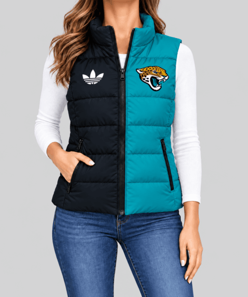 Jacksonville Jaguars NFL Split Color Puffer Vest