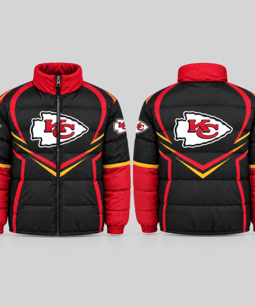 Kansas City Chiefs NFL Chevron Panel Puffer Jacket