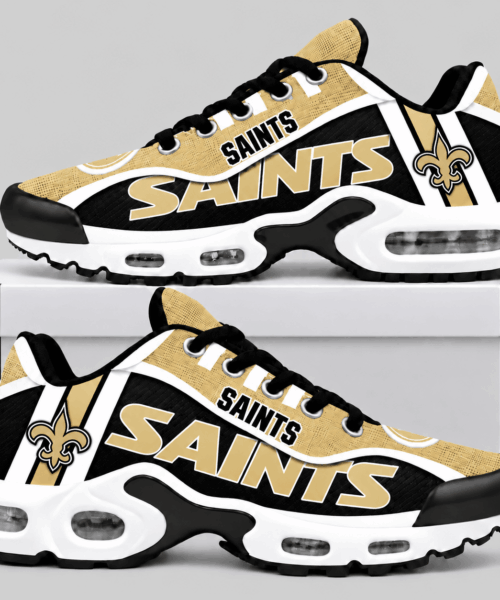 New Orleans Saints NFL Bold Wordmark Air Cushion Sneakers
