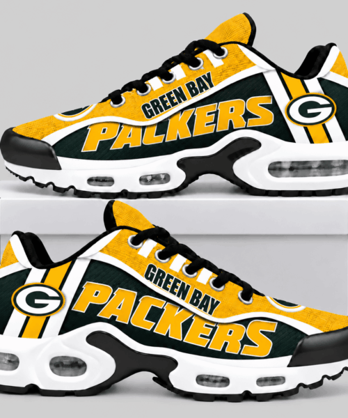 Green Bay Packers NFL Bold Wordmark Air Cushion Sneakers