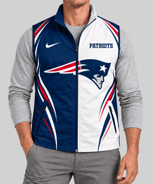 New England Patriots NFL Swoosh Panel Softshell Vest