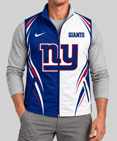 New York Giants NFL Swoosh Panel Softshell Vest