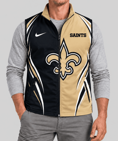 New Orleans Saints NFL Swoosh Panel Softshell Vest