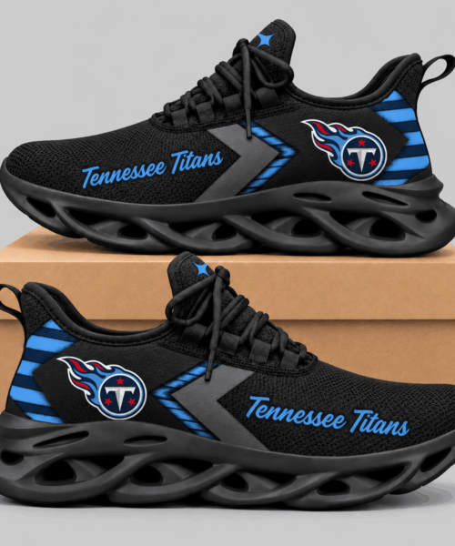 Tennessee Titans NFL Script Wordmark Wave Sole Sneakers