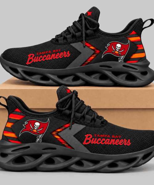 Tampa Bay Buccaneers NFL Script Wordmark Wave Sole Sneakers