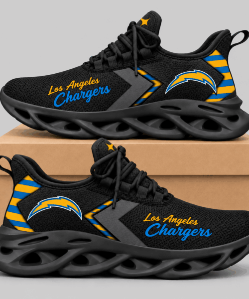 Los Angeles Chargers NFL Script Wordmark Wave Sole Sneakers