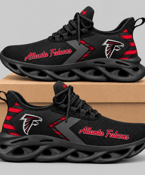 Atlanta Falcons NFL Script Wordmark Wave Sole Sneakers