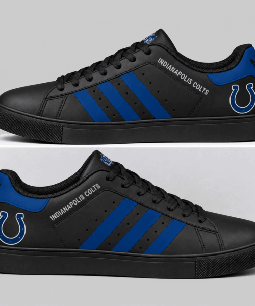 Indianapolis Colts NFL Triple Stripe Low Top Sneakers